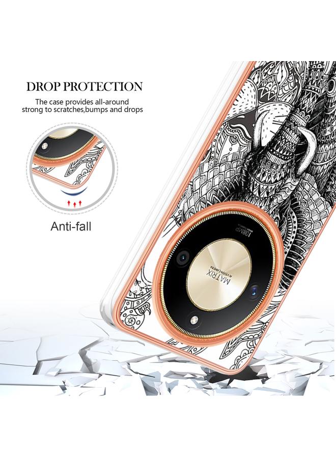 اس-توب جراب لهاتف Honor X9b، مصنوع من الرخام الكهربائي، مع غطاء IMD مزدوج الجوانب - Image 5