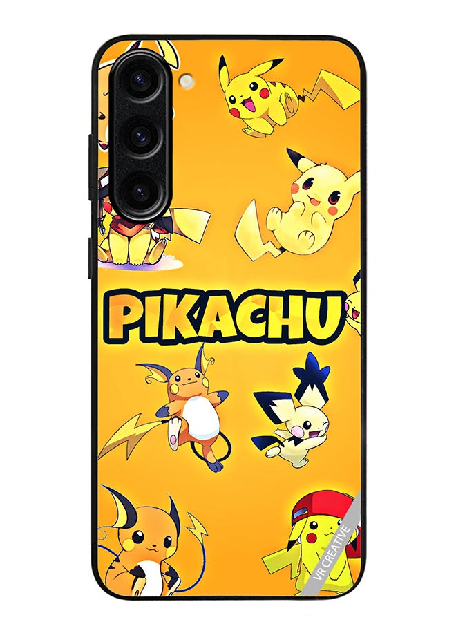 VR CREATIVE Protective Case Cover For Samsung Galaxy S24 Pikachu Surfing Design Multicolour - Image 1