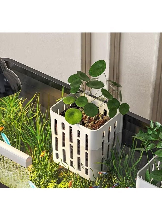 Fish Tank Set with LED Lighting & Oxygen Pump Filter – Complete Aquarium Kit, Aquatic Plant Lamp, Home Store Display Tank with Cleaning Accessories, Complete Aquarium Kit for Home, Store, and Aquarium Decoration(Medium Size) - Image 3