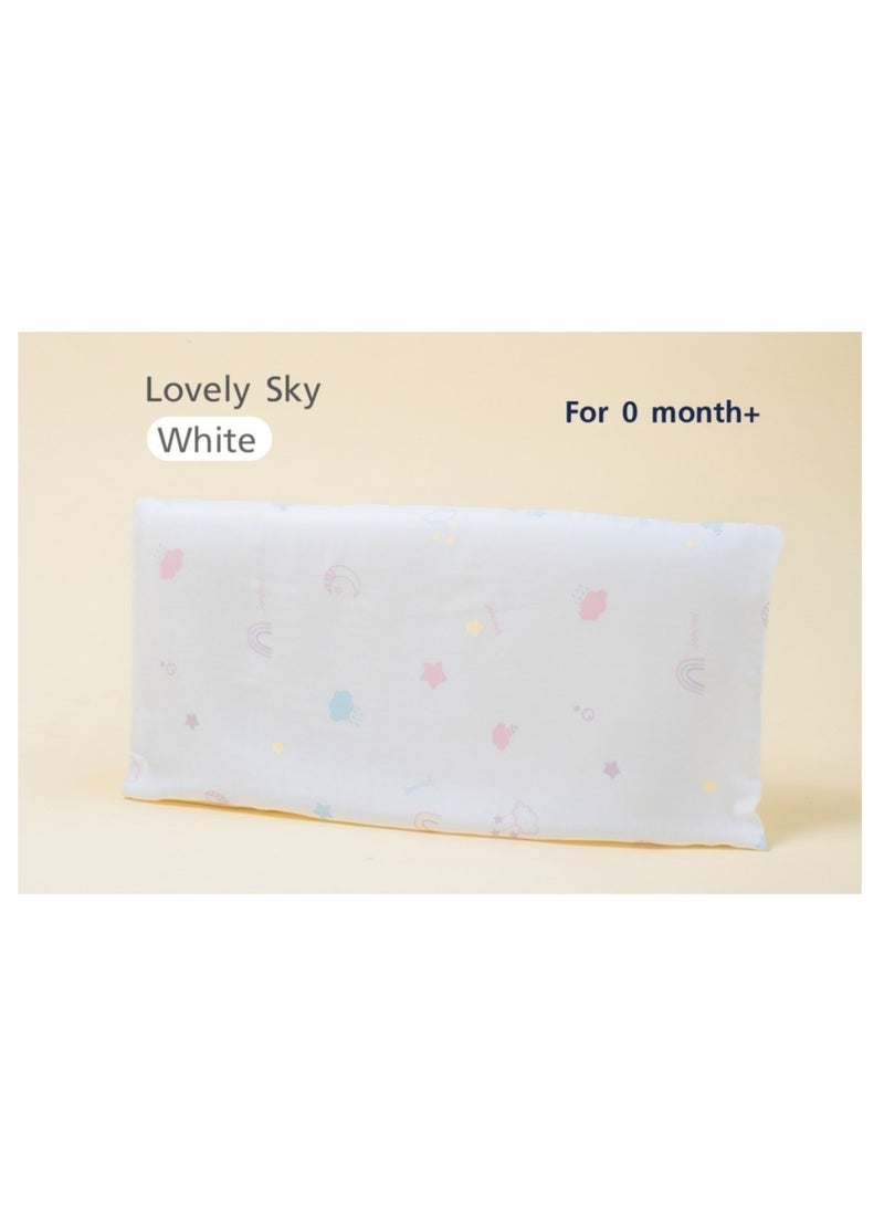 Snow Owl Bamboo Baby Pillow - Spring Fox White - Image 1