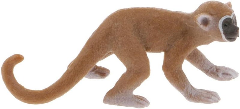 كلاراكو مجموعة ألعاب مجسمات حيوانات برية/مزرعة/حديقة حيوانات - دب، دجاجة، فرس نهر - لوازم حفلات بيض عيد الفصح، مجموعات للكبار، لعبة تعليمية للأطفال، سنجاب وقرد، 6.5 × 2 × 3 سم - Image 4