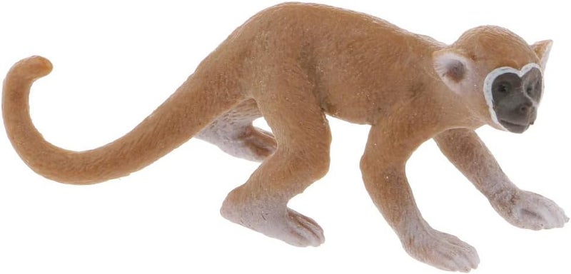 كلاراكو مجموعة ألعاب مجسمات حيوانات برية/مزرعة/حديقة حيوانات - دب، دجاجة، فرس نهر - لوازم حفلات بيض عيد الفصح، مجموعات للكبار، لعبة تعليمية للأطفال، سنجاب وقرد، 6.5 × 2 × 3 سم - Image 3