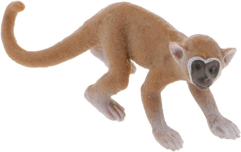 كلاراكو مجموعة ألعاب مجسمات حيوانات برية/مزرعة/حديقة حيوانات - دب، دجاجة، فرس نهر - لوازم حفلات بيض عيد الفصح، مجموعات للكبار، لعبة تعليمية للأطفال، سنجاب وقرد، 6.5 × 2 × 3 سم - Image 1