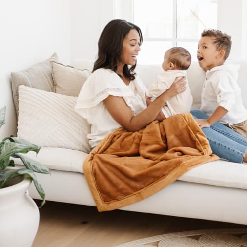 SARANONI Luxury Receiving Blankets for Babies | Ultra-Soft Lush and Boutique Quality Baby Blanket | Ballet Slipper Pink - 40" x 30" - Image 1
