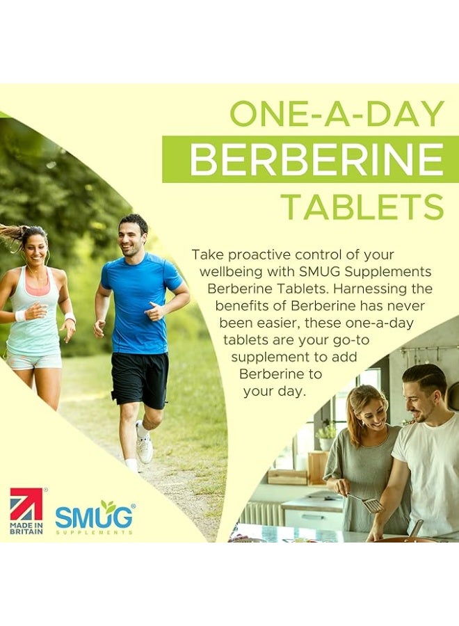 Smug Supplements Berberine HCL British Made 98% Pure ,Supports Healthy Blood Sugar Levels - 365 Tablets - Image 4