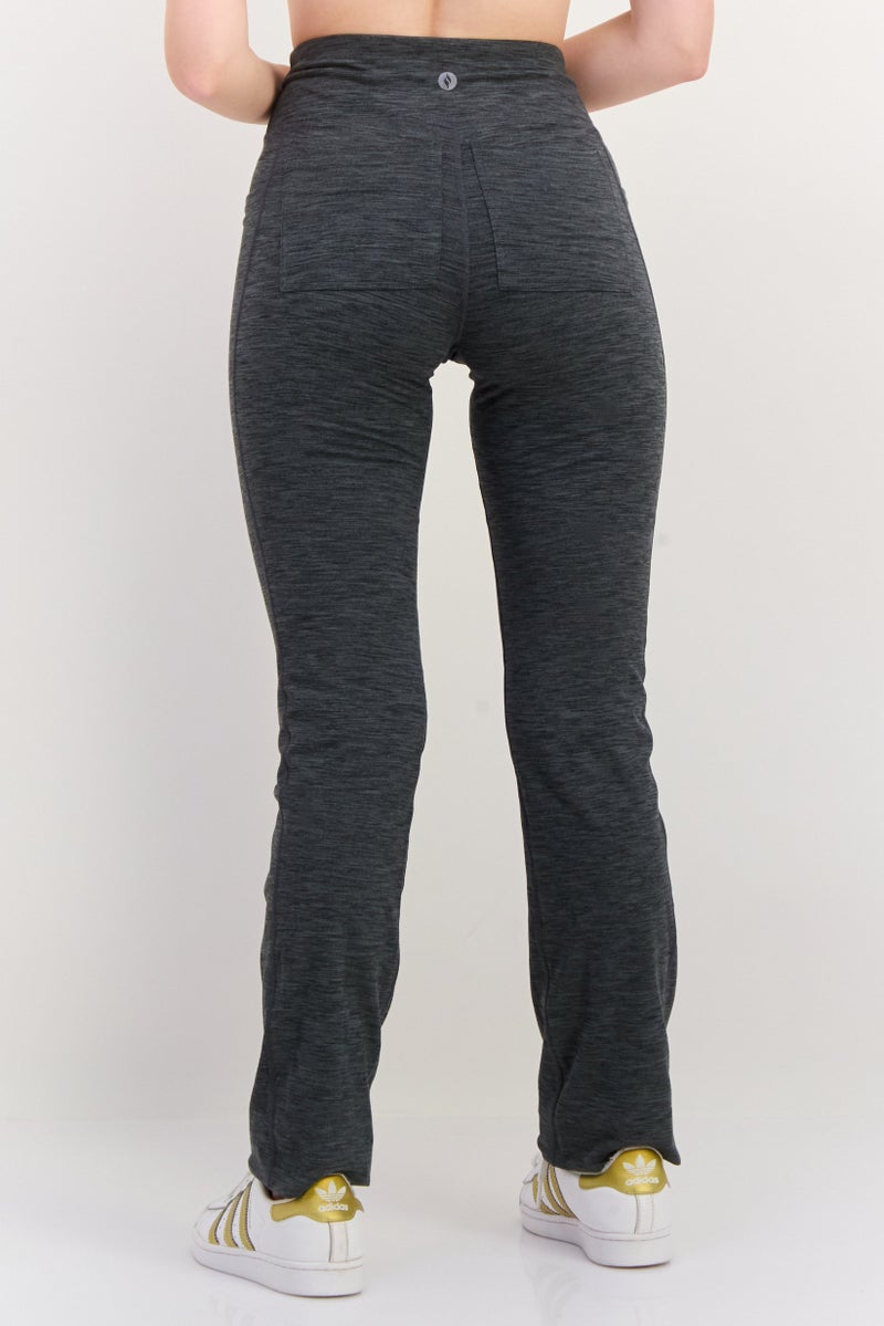 SKECHERS Women Sportswear Fit Walking Pants, Grey Heather - Image 3