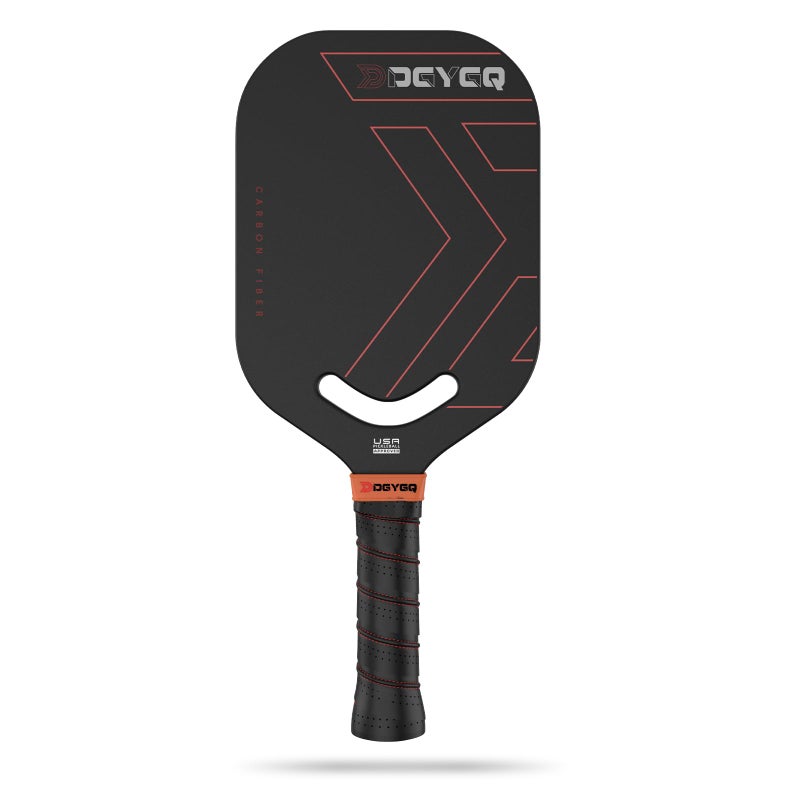 DGYGQ Pickleball Paddles, Carbon Fiber Pickleball Paddle with a 13mm Polypropylene Honeycomb Core, Increased Power for Ultimate Spin & Consistency (Red) - Image 1