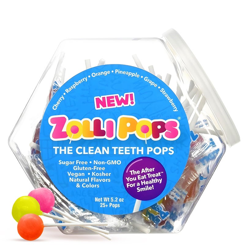 Zollipops Clean Teeth Lollipops Anti Cavity Lollipops Delicious Assorted Flavors Variety 52 Ounce Pack of 1 - Image 3