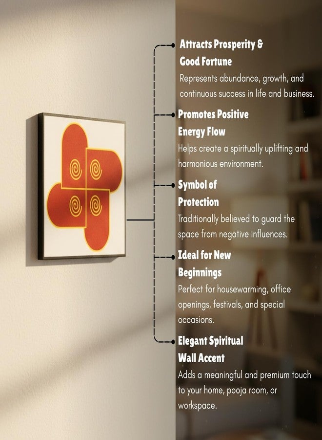 Plus Value Sri Swastika - Extended Version of Swastik for Vastu | Vasudha Symbol for Attracting Money, Wealth, Abundance and Reiki Chakra Healing - Image 5