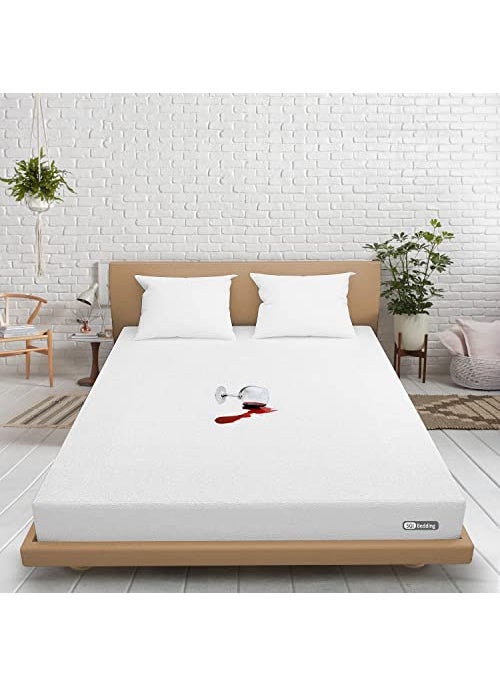 SGI bedding SGI bedding Texas King Waterproof Mattress Protector Pad Cover Super Soft Terry Fabric White Fits Upto 15 Inch Deep Pocket Easy Washable VinylFree 