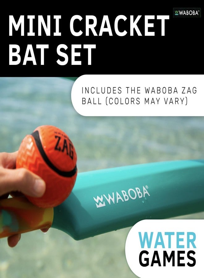 Waboba Mini Cracket Set - Mini Cracket Bat with Zag Ball for Water Baseball - Image 2