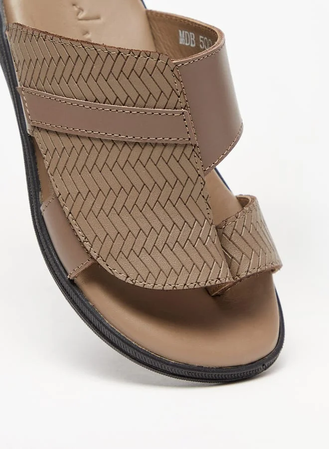 Al Waha Boys Textured Slip-On Arabic Sandals