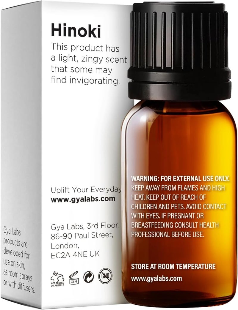 Gya Labs Hinoki Essential Oil - 0.34 Fl Oz - for Hair, Skin, Diffuser, Aromatherapy & DIY Candle Making Scent - Image 2