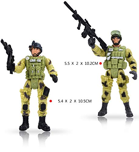 PowerTRC 6 Pcs Army Men Military Action Figures, Special Force Soldiers Toys for Kids 5-7, Army Action Figures with Military Weapons Accessories Toy Soldiers for Boys - Image 3