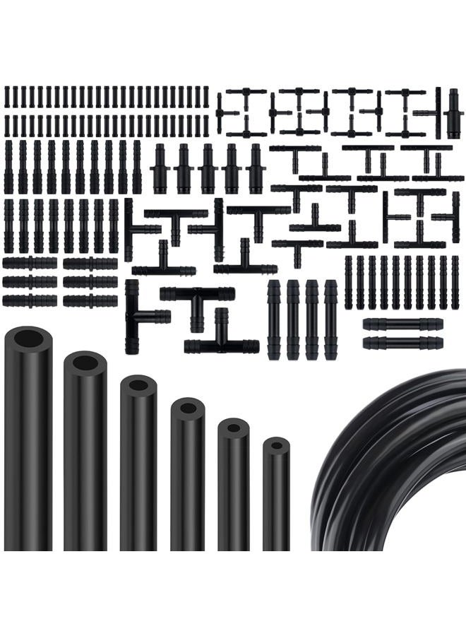 vvag Multipurpose Vacuum Line Kit, 5Ft 6PCS Vacuum Hose Automotive+113PCS Vacuum Line Connectors, Silicone Vacuum Tubing for Variety Car Piping System Automotive Replacement Vacuum Hoses Max 130PSI - Image 1