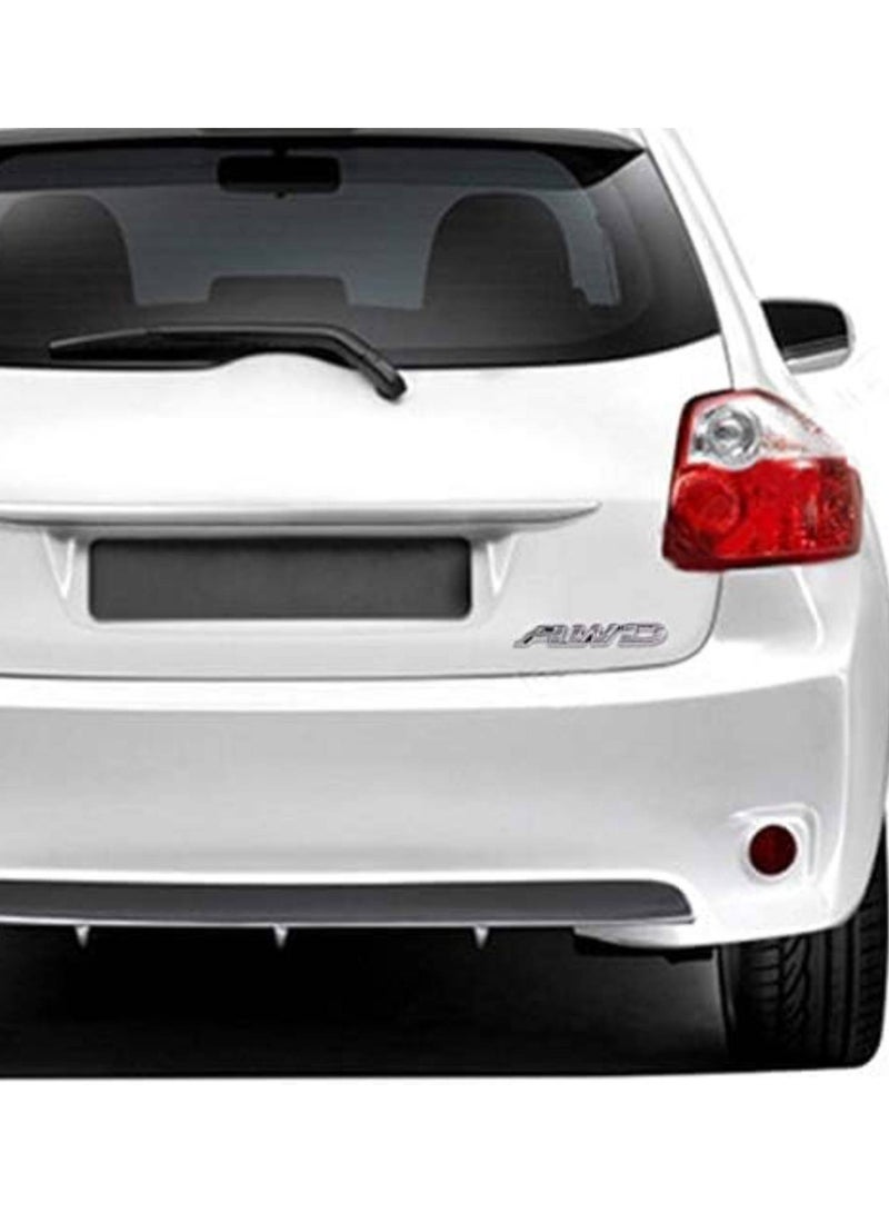SOLDOUT 3D Car Styling Metal AWD Sticker Car Side Fender Rear Trunk Emblem Badge Sticker Decals For 4x4 SUV AWD Desert Safari Off-Road Vehicle (Silver) - Image 4
