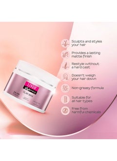 Livon Style Pro Hair Clay Wax For Women & Men| Sculpt & Style With Matte Finish |24 Hour Definition| With Kaolin Clay & Avocado | All Hair Types | 100G  - Image 4