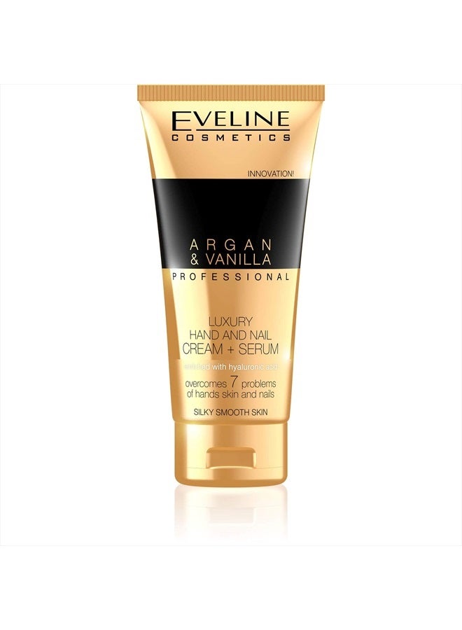 EVELINE COSMETICS كريم-سيروم إيفلين بروفيشينال الفاخر لليدين والأظافر - الأرجان والفانيليا، 3.38 أونصة سائلة - Image 1