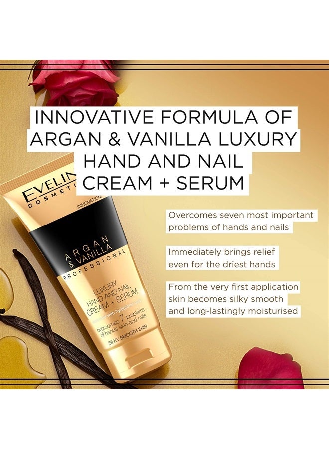 EVELINE COSMETICS كريم-سيروم إيفلين بروفيشينال الفاخر لليدين والأظافر - الأرجان والفانيليا، 3.38 أونصة سائلة - Image 3