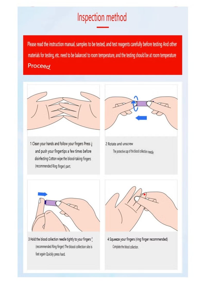 Wondfo Wondfo 4-in-1 Test Kit 4-in-1 Test Paper Syphilis Hepatitis B Hepatitis 2-Box  - Image 2