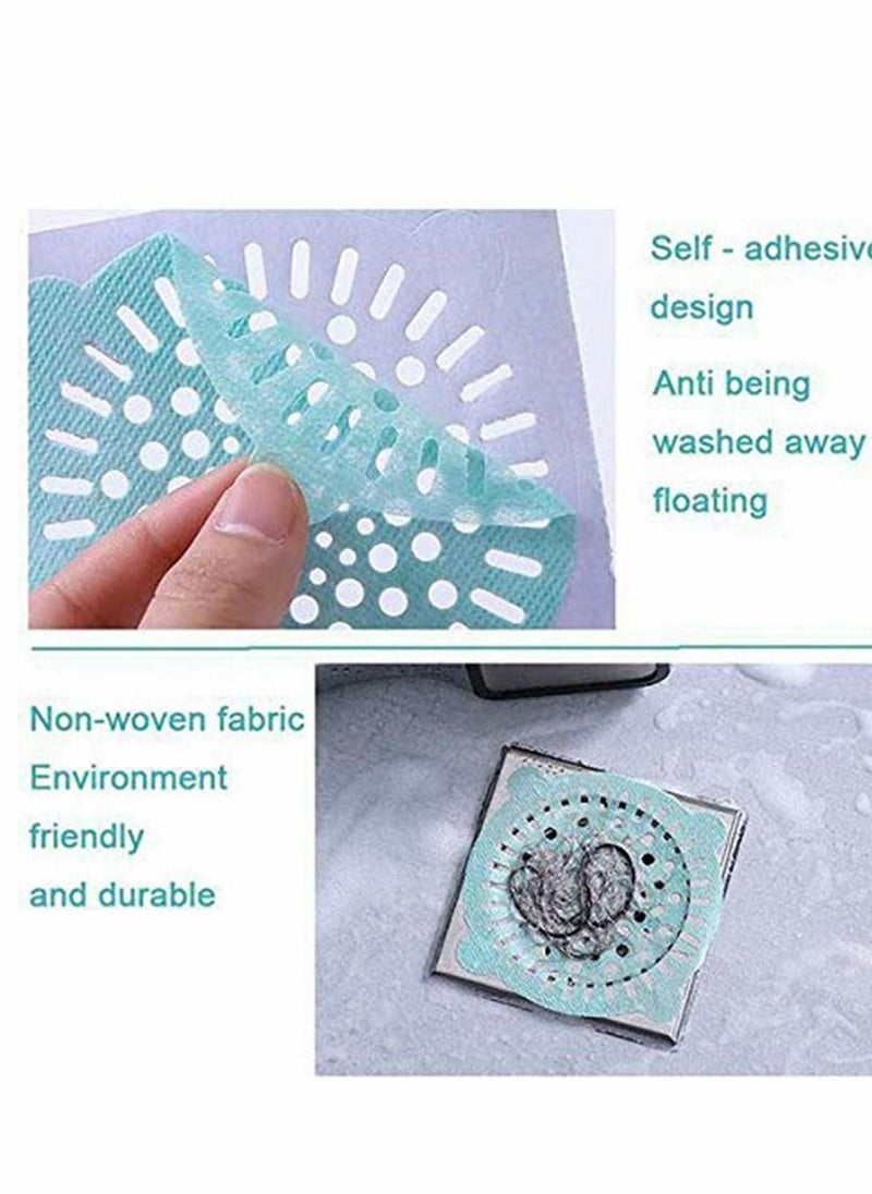 Y&D 10 pcs Disposable Shower Drain Strainer Bathtub Sink Stopper Hair Trap Catcher Sticker Strainers Protectors Cover for Floor Laundry Kitchen Bathroom  - Image 4