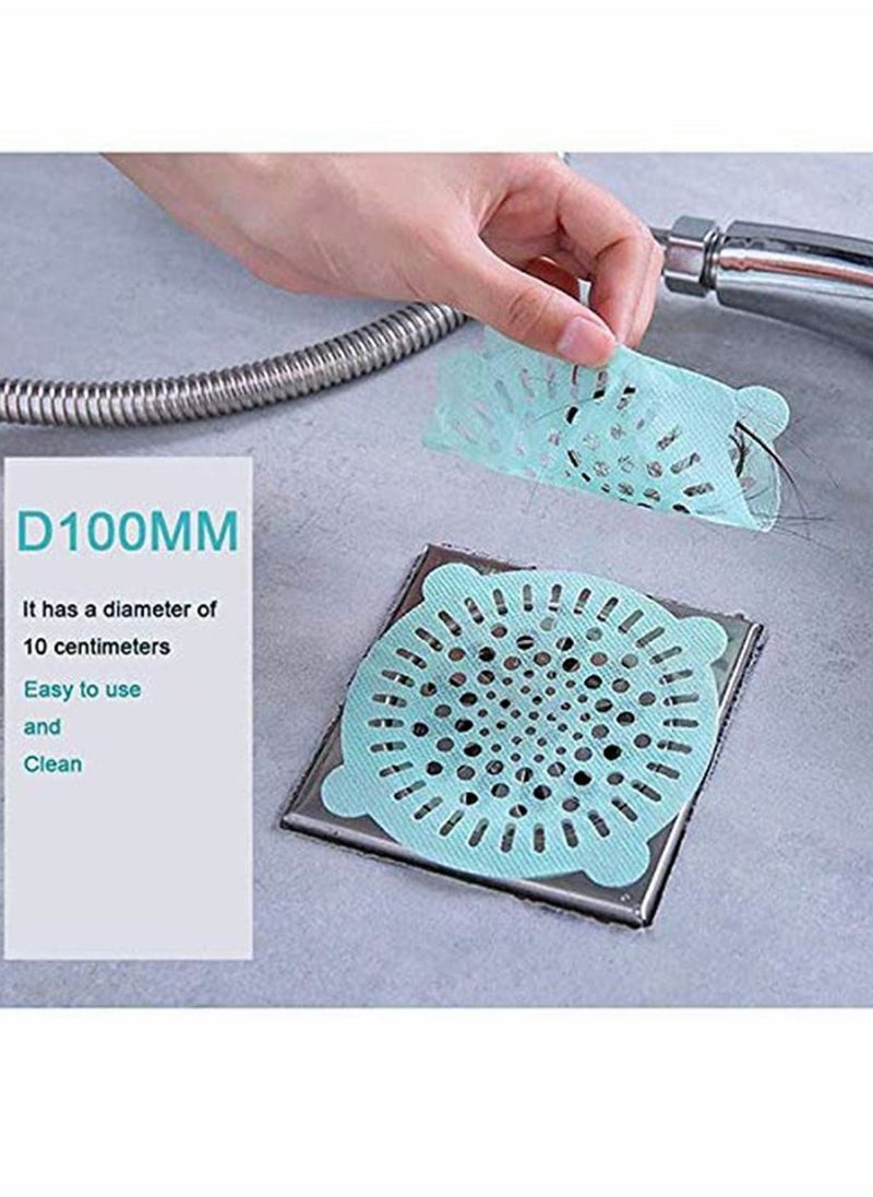 Y&D 10 pcs Disposable Shower Drain Strainer Bathtub Sink Stopper Hair Trap Catcher Sticker Strainers Protectors Cover for Floor Laundry Kitchen Bathroom  - Image 5
