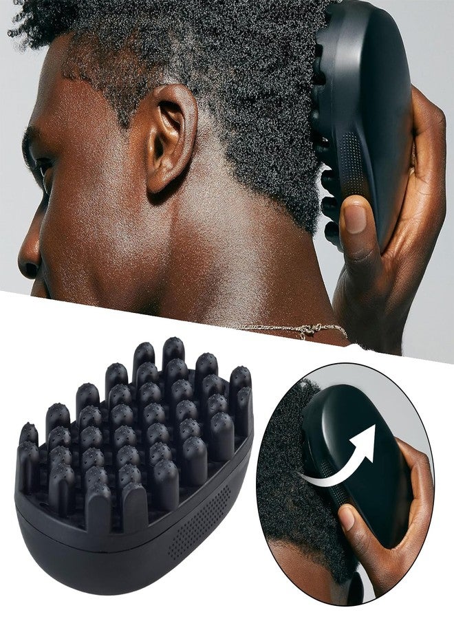 فلاين فرشاة تجعيد الشعر الملتوية، قطعة واحدة، فرشاة تصفيف ملتوية، فرشاة إسفنجية قابلة للغسل للشعر، مشط لتصفيف الضفائر الأفريقية والدريدلوكس للاستخدام المنزلي والصالون، أسود - Image 2