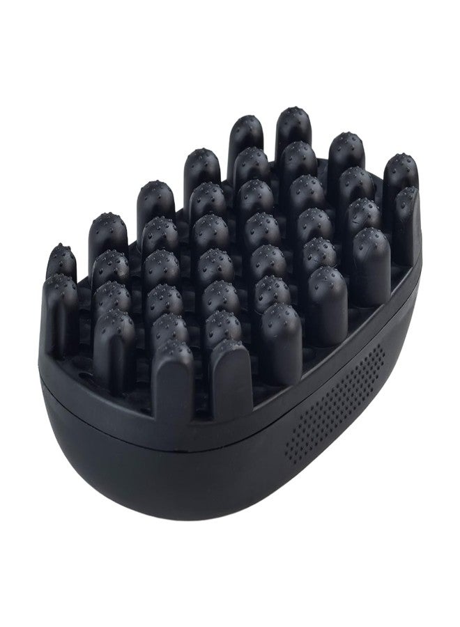 فلاين فرشاة تجعيد الشعر الملتوية، قطعة واحدة، فرشاة تصفيف ملتوية، فرشاة إسفنجية قابلة للغسل للشعر، مشط لتصفيف الضفائر الأفريقية والدريدلوكس للاستخدام المنزلي والصالون، أسود - Image 1