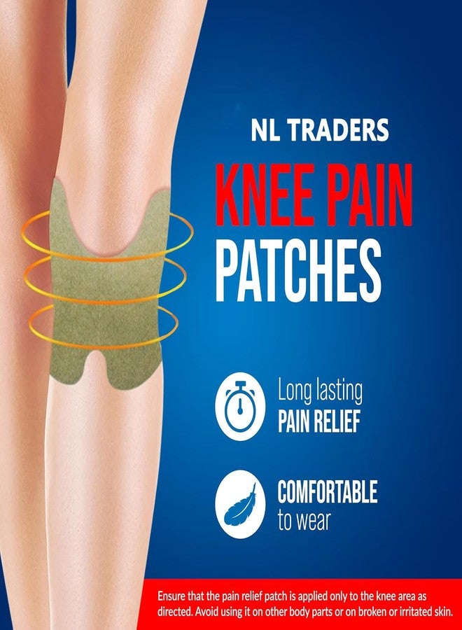 NL TRADERS Herbal Knee Pain Relief Patches Arthritis Inflammation Patch Sticker | Instant Relief from Knee Pain | Joint Knee Pain Relief Products Natural Wormwood Extract Patch for Knee (10 patches) - Image 2