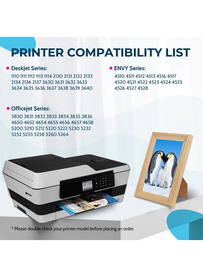 Penguin Remanufactured Printer Ink Cartridge Replacement for HP 63XL ,63 XL (1 Black,1 Color) Used for Deskjet 1110 1111 2130 3636 Envy 4510 4528 Officejet 3830 4650 5252 5222 Includes Bookmark Clip - Image 2