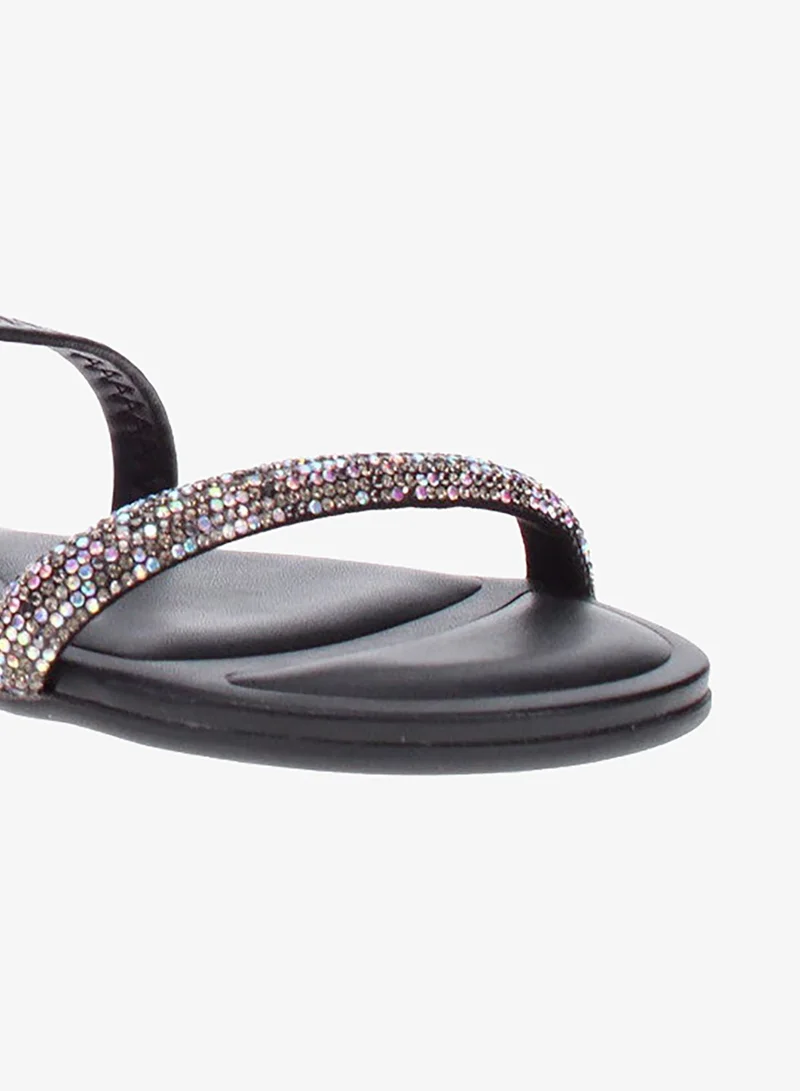 Beira Rio Black Flat Sandals for Women – Stylish Ladies Flat Sandals & Comfortable Flat Slippers for Women | Best Price UAE