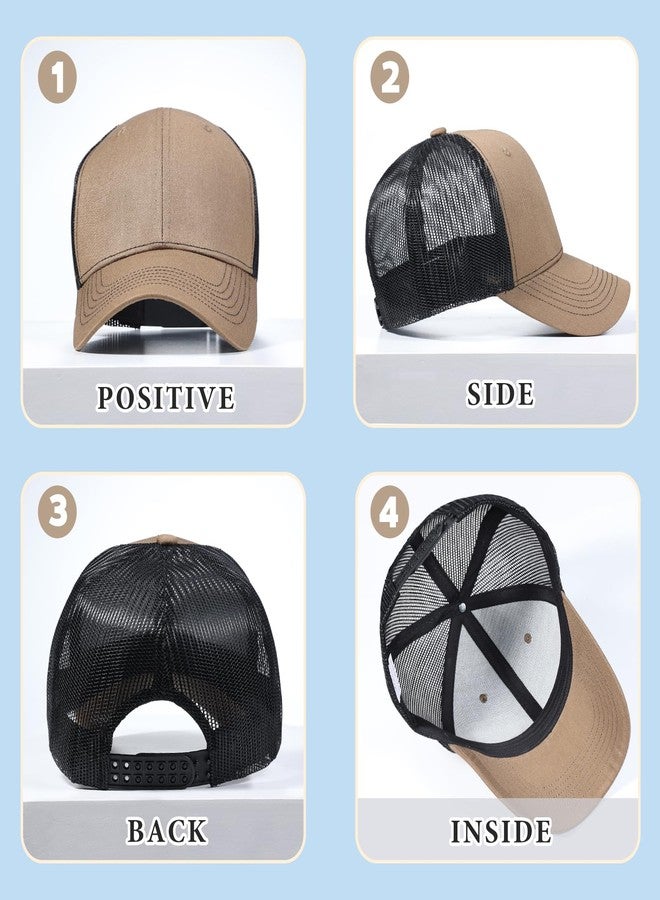 Cmonie 6Pack Unisex Vintage Washed Cotton Baseball Cap Soft Unconstructed Plain Blank Adjustable Size Dad Hat, 6 Pcs-c, One size - Image 5