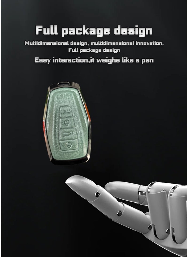 GEELY  Suitable for Geely automobile key protector, which perfectly wraps and protects automobile keys. It is wear-resistant, simple, elegant, fashionable and beautiful. - Image 4