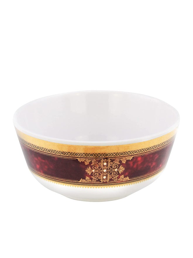 Moda Cucina Melamine Round Bowl Ethnic Red, 9cm