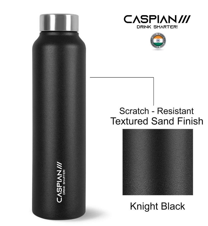 CASPIAN /// Astra ISI Certified Stainless Steel Water Bottle 1ltr. (Multicolor, 1 Litre, Set of 4) | Leak Proof Thunder for Fridge Home Office Travel School Kids Boys Girls Adults Sports Gym| BPA Free - Image 4