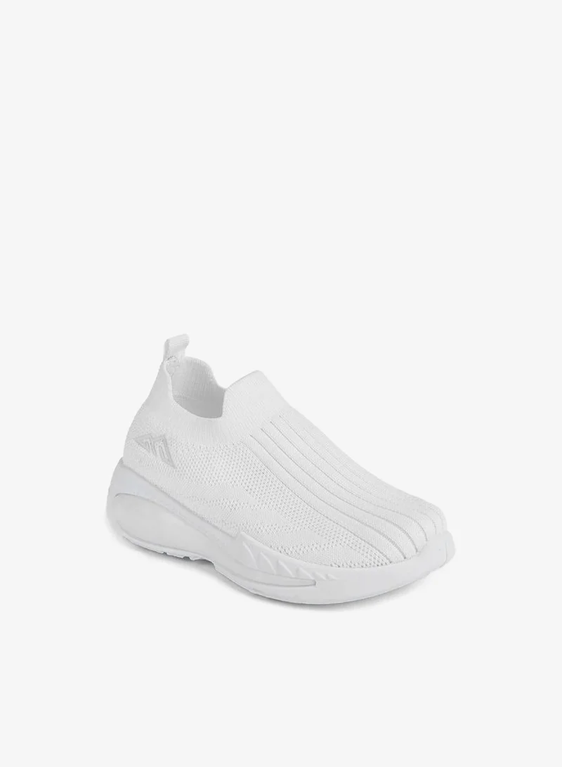 شو اكسبرس Textured Slip-On Sports Shoes With Pull Tab