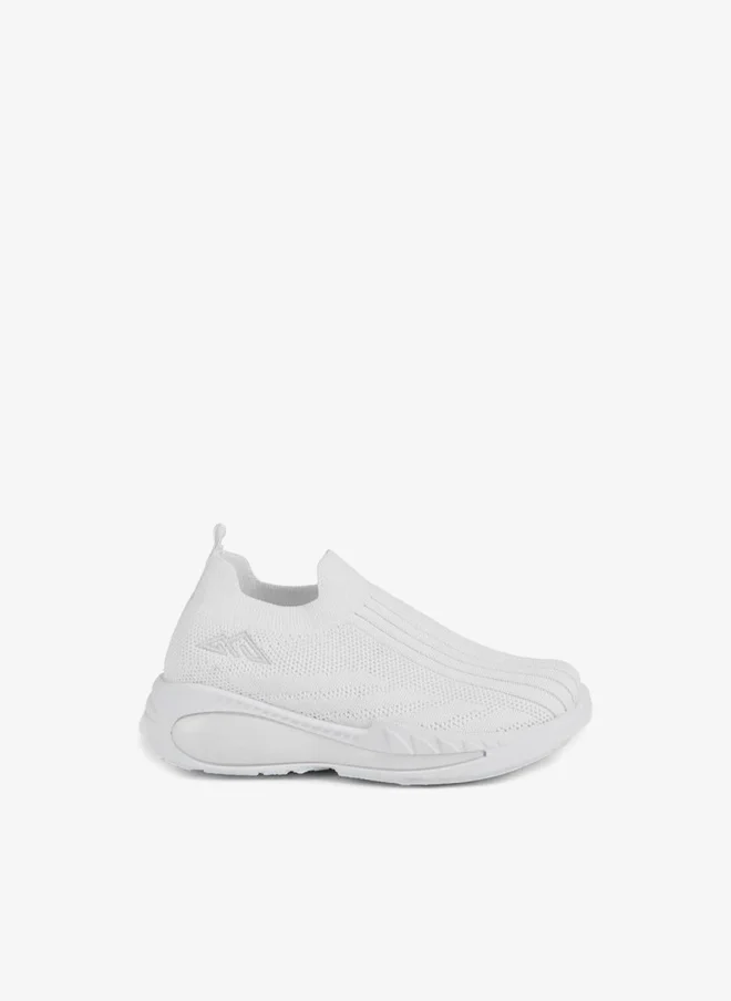شو اكسبرس Textured Slip-On Sports Shoes With Pull Tab