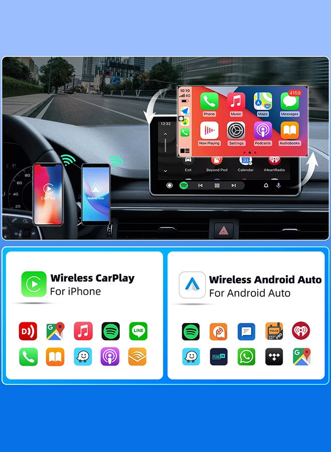 Generic Mini Wireless CarplayMini Ultra Wireless 2 in 1 carplay, 2.4+5G WIFI,Wireless Android Auto & Wireless CarPlay For 98% Cars,  plug and play, Smart Car Adapter  - Image 2