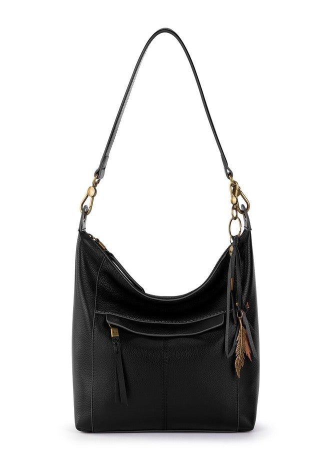 The Sak womens Alameda Hobo Bag In Leather, Black, One Size US - Image 1