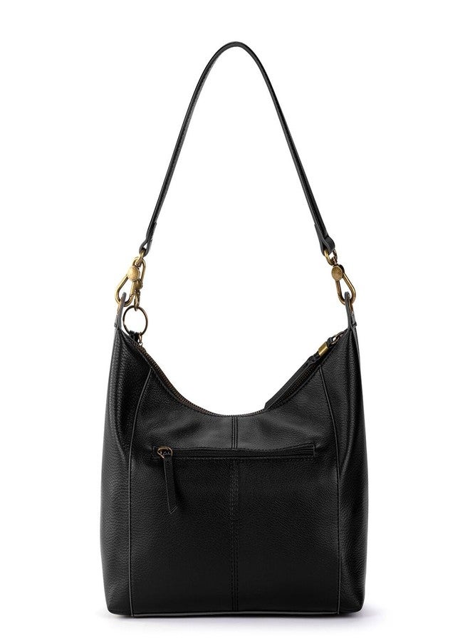 The Sak womens Alameda Hobo Bag In Leather, Black, One Size US - Image 4
