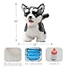 CU-MATE CUMATE 12 Electric Plush Husky Dog Toys Electronic Stuffed Animal Dog Toy Interactive Wuffy Robot Puppy Walking Talking Barking Wagging Tail Gifts for Boys and Girls - Image 4