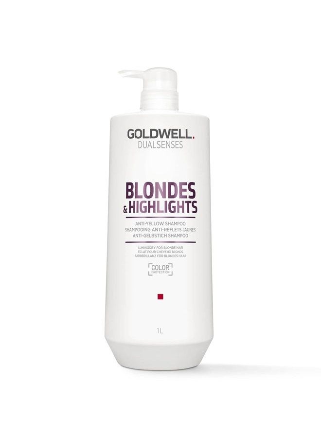 Goldwell Dualsenses Blondes & Highlights Anti-Yellow Shampoo 1L  - Image 1