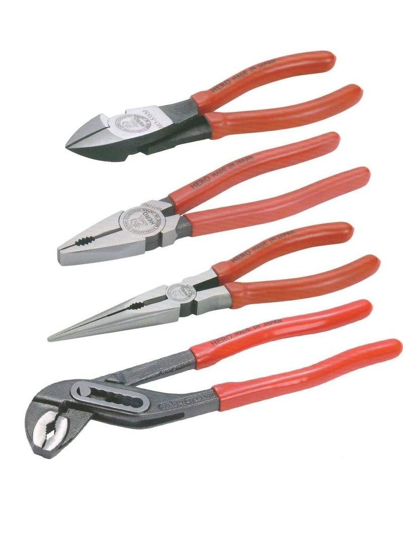 Hero Pliers Set 4 Pcs by Hero japan - Image 1