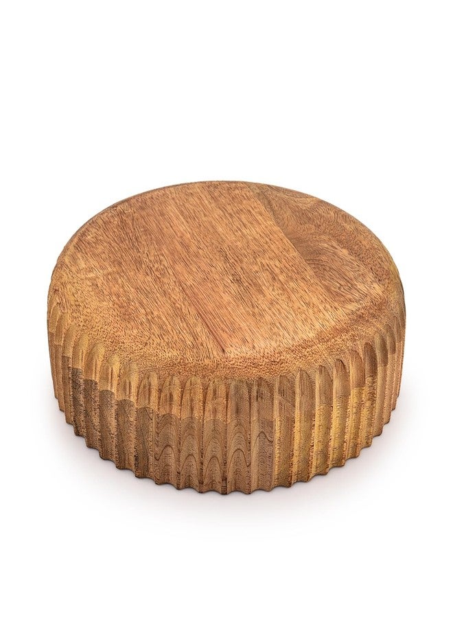 Kimona Fruit Bowls Wooden Fruit Bowl or Candy Bowl, Elevate Your Space With A Unique Bowl Centerpiece (10" X 10" X 2.5") - Image 4