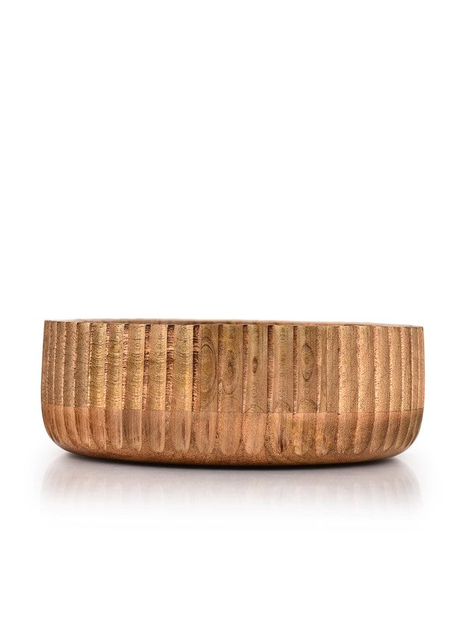 Kimona Fruit Bowls Wooden Fruit Bowl or Candy Bowl, Elevate Your Space With A Unique Bowl Centerpiece (10" X 10" X 2.5") - Image 3