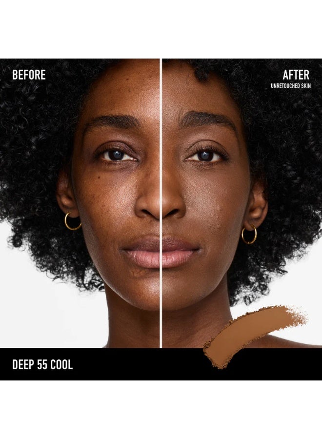 بودرة أساس bareminerals barepro 24hr skin perfecting، لون Deep 55 Cool، 8 غرام - Image 3