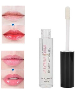 Lip Plumper With Ginger Oil Hydrating Lip Gloss Balm Transparent Lip Care Oil Long Lasting Nourishing Non sticky Fresh Texture Instant Lip Care Product Reduce Fine Lines Plumping Lip Oil
