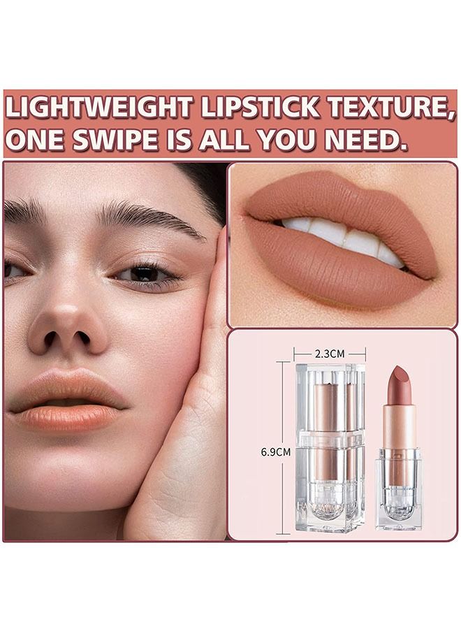 دي ان ام شفاه شفاه غير لامع غير ماتي شفة شفاهية غير متينة كوب غير مكرّة شفة شفاه شفاه شفاهية غير متينة طويلة الأمد للنساء للنساء الفتيات اليومية لمكياج الشفاه-شاي الحليب - Image 4