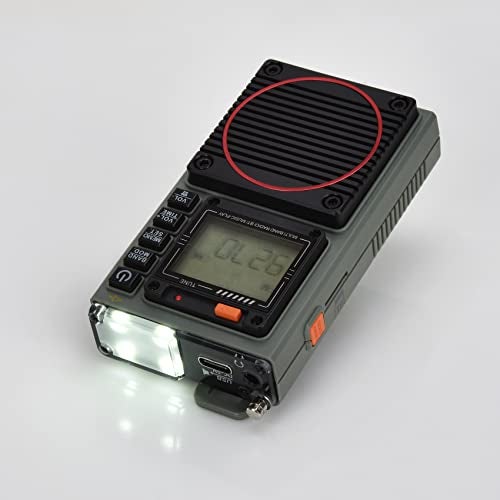 HanRongDa Radio, APP Control Bluetooth Speaker Support MicroSD Card, AM/FM/VHF/Shortwave/WB Receiver with NOAA Alerts and Wire Antenna, Rechargeable Digital Radios with Six Kinds of Backlit HRD787 - Image 5