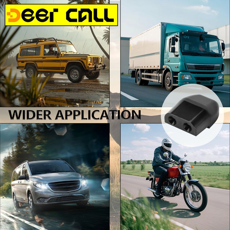 Black Deer Whistle for Car Vehicle Motorcycle Deterrent Warning Safety Device - Image 2